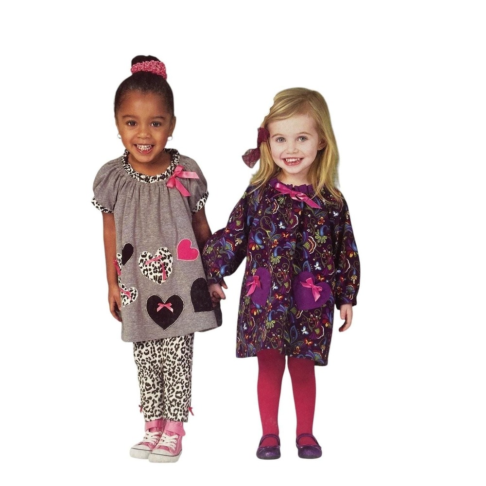 Ellie Mae Designs K146 Toddlers Dresses and Leggings Sewing Pattern T1-T4